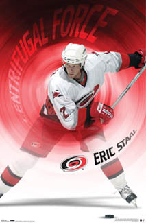 Eric Staal "Centrifugal Force" Carolina Hurricanes Poster - Costacos 2006