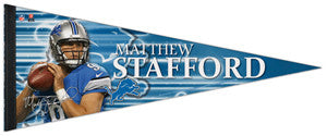 Matthew Stafford "Signature Series" Premium NFL Felt Collector's Pennant (2012) - Wincraft