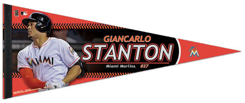Giancarlo Stanton "Superstar" Miami Marlins Premium Felt Collector's Pennant - Wincraft