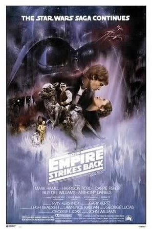 Star Wars The Empire Strikes Back (1980) Official Original One-Sheet Movie Poster Reprint - Grupo Erik