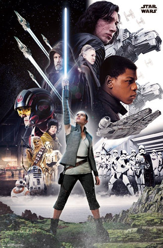 Star Wars Episode 8 The Last Jedi Official Character Group Poster - Trends  International 2017