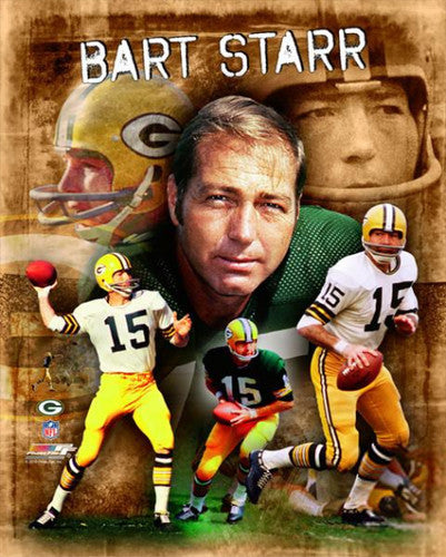 Bart Starr "The Legend" Green Bay Packers Collage Poster - Photofile