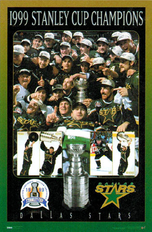Dallas Stars 1999 Stanley Cup Celebration Commemorative Poster - Costacos Sports