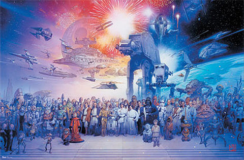 The Star Wars Universe by Tsuneo Sanda Wall POSTER - Trends International