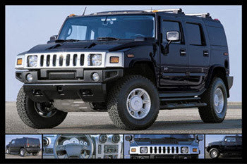 "Black Stealth" Customized Hummer Poster - Wizard & Genius 2003