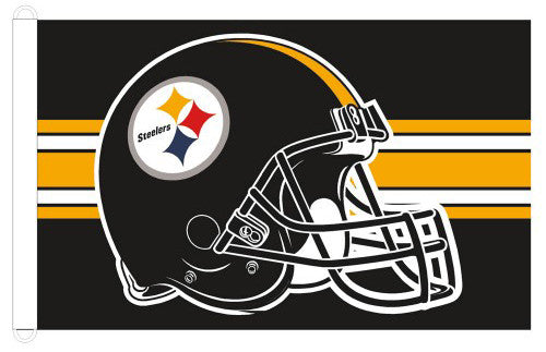 Pittsburgh Steelers Official Helmet-Style NFL Football Giant 3'x5' Flag - Wincraft Inc.