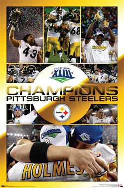 Pittsburgh Steelers Super Bowl XLIII (2009) "Celebration" Poster - Costacos Sports