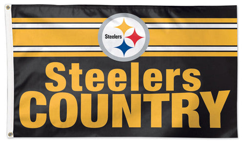 Pittsburgh Steelers "Steelers Country" Giant NFL Football Deluxe 3'x5' FLAG - Wincraft