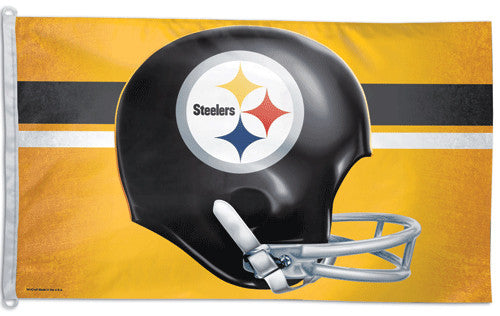 Pittsburgh Steelers "Helmet" Official NFL Football 3'x5' Flag - Wincraft Inc.