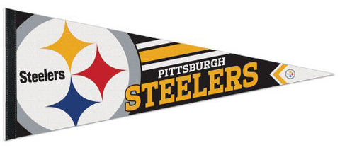 Pittsburgh Steelers Official NFL Football Team Logo Premium Felt Pennant - Wincraft
