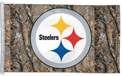 Pittsburgh Steelers "Realtree Camo" Official NFL Football 3'x5' Flag - Wincraft Inc.