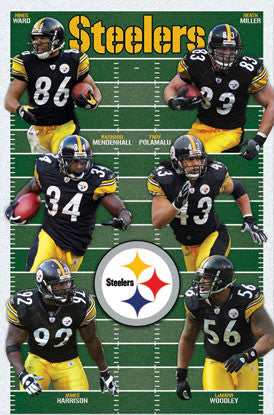 Pittsburgh Steelers "Super Six" (2010) NFL Action Poster - Costacos Sports