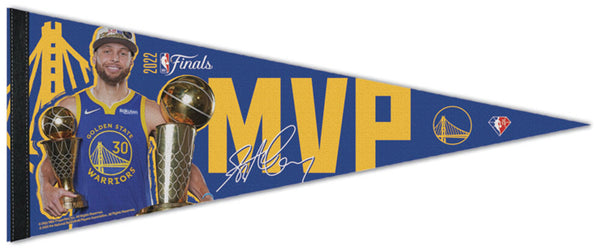 Stephen Curry Golden State Warriors 2022 NBA Finals MVP Commemorative Premium Felt Pennant