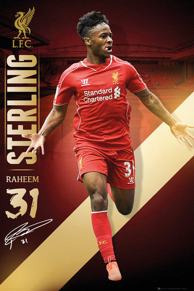 Raheem Sterling Liverpool FC Signature Series EPL Action Poster - GB Eye (UK)