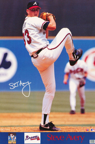 Steve Avery "Signature Series" Atlanta Braves MLB Baseball Poster - Marketcom 1992