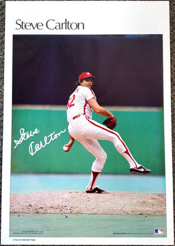 Steve Carlton "Superstar" Philadelphia Phillies Vintage Original Poster - Sports Illustrated by Marketcom 1982