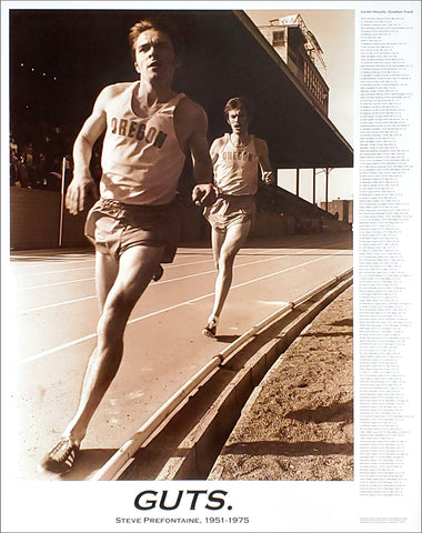 Steve Prefontaine "Guts" Commemorative Running Poster - Sports Poster Warehouse