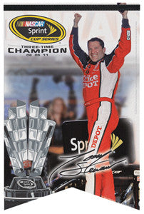 Tony Stewart "Celebration" 2011 Sprint Cup Champ Commemorative Banner - Wincraft
