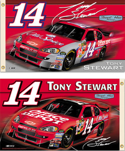 Tony Stewart "New Era" 2009 NASCAR #14 Chevy Impala 3'x5' Flag
