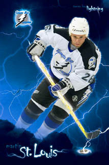 Martin St. Louis "Lightning Strike" Tampa Bay Lightning Poster - Costacos 2005