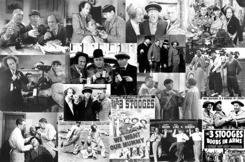 The Three Stooges Collection Poster (Historic 15-Image Collage) - Studio B.