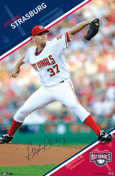 Stephen Strasburg "Signature" Washington Nationals Poster - Costacos 2010