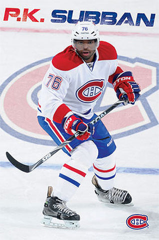 PK Subban "Defender" Montreal Canadiens NHL Action Poster - Costacos 2013