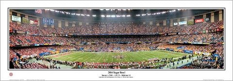 LSU Tigers 2004 Sugar Bowl Champions Louisiana Superdome Panoramic Poster Print - Everlasting Images