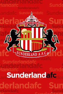 Sunderland AFC Team Crest Logo Poster - GB Eye