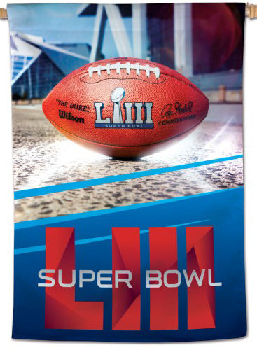 Super Bowl LII (Atlanta 2019) Official NFL 28" x 40" Event BANNER - Wincraft Inc.