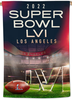 Super Bowl LVI (Los Angeles 2022) Official NFL Championship Event 28x40 BANNER Flag - Wincraft Inc.