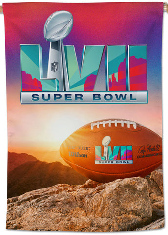 Super Bowl LVII (Arizona 2023) Official NFL Championship Event 28x40 BANNER Flag - Wincraft Inc.