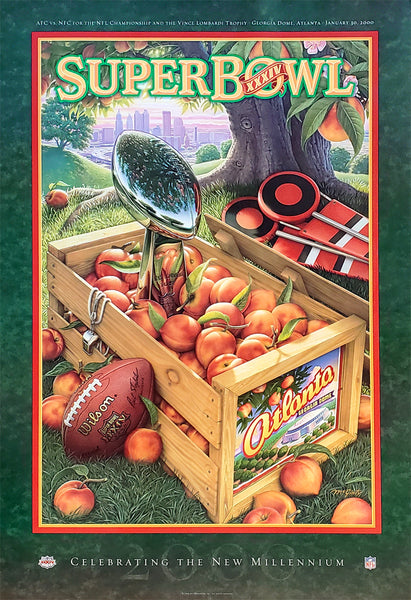 Super Bowl XXXIV (Atlanta 2000) Official NFL Event Poster - Action Images Inc.