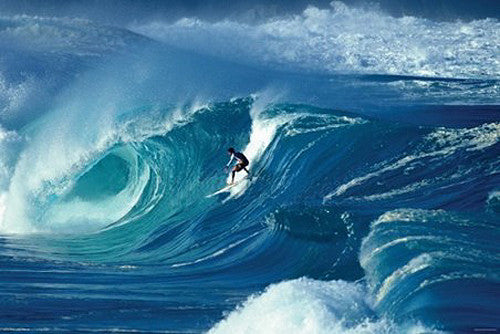 Surfing "Waimea Shorebreak" Poster (Surfer: Marco Polo) - Import Images NY