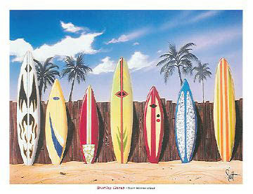 Surfboards "Starting Lineup" by Scott Westmoreland - Sagebrush Fine Art