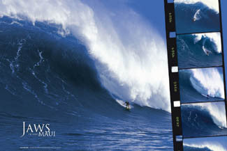 Surfing Action "Jaws" (Dan Moore at Peahi, Maui) Poster - Outer Reef