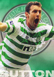 Chris Sutton "Celtic Pride" Glasgow Celtic FC Poster - GB 2001