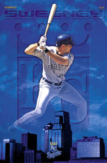 Mike Sweeney "Royal Blue" Kansas City Royals Poster - Costacos 2003
