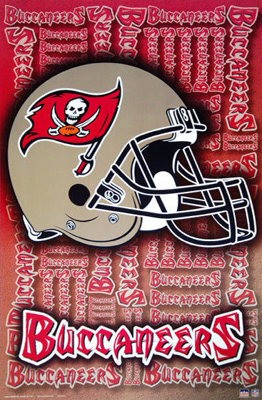Tampa Bay Buccaneers Official NFL Team Helmet Logo Poster - Starline Inc.