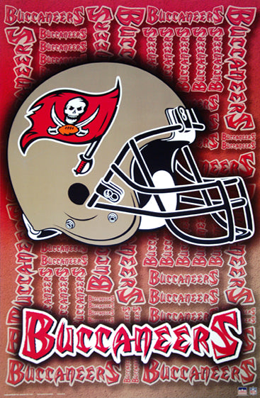 Tampa Bay Buccaneers Official NFL Team Helmet Logo Poster