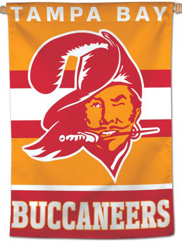 Tampa Bay Buccaneers Retro-1970s-Style Official NFL Football Wall BANNER Flag - Wincraft Inc.