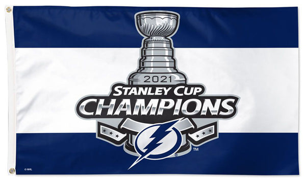 Tampa Bay Lightning 2021 NHL Stanley Cup Champions DELUXE 3'x5' FLAG - Wincraft