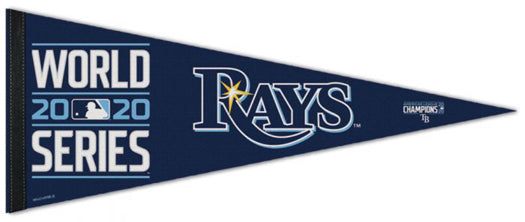 Tampa Bay Rays 2020 World Series Commemorative Premium Felt Collector's Pennant - Wincraft