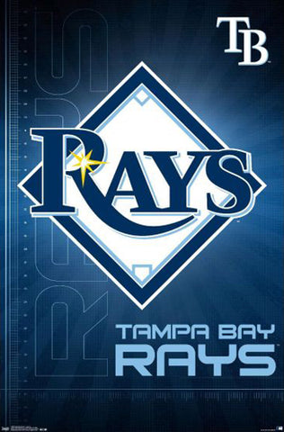 Tampa Bay Rays Official MLB Team Logo Poster - Trends International