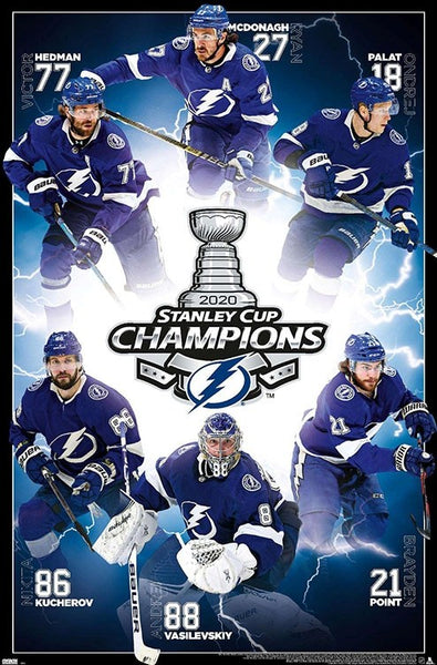  Tampa Bay Lightning NHL 2022 Set of Six Jersey Hockey Posters -  Point, Palat, Hedman, Stamkos, Kucherov, Vasilevskiy - 8x10 Poster Prints:  Posters & Prints