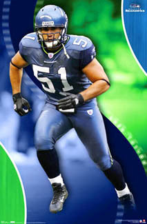 Lofa Tatupu "Bruiser" Seattle Seahawks Poster - Costacos 2007