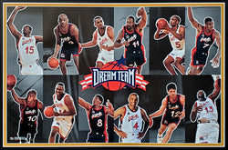 Team USA Basketball 1996 Olympics Dream Team Official Poster (Horizontal) - Costacos Brothers