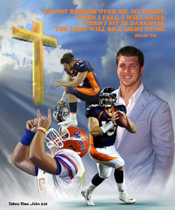 Tim Tebow "Tebow Time" Premium Poster Print - Wishum Gregory 2012