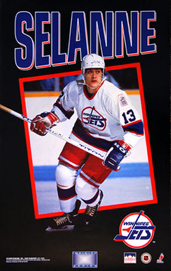 Teemu Selanne "Infinity Series" Winnipeg Jets NHL Action Poster - Starline 1993