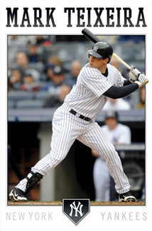 Mark Teixeira "Pinstripe Power" New York Yankees Poster - Costacos 2011